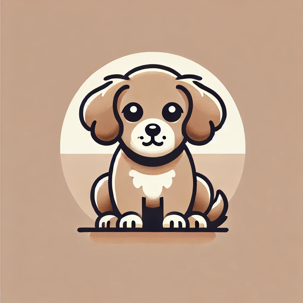 Adorable Minimalist Dog Art