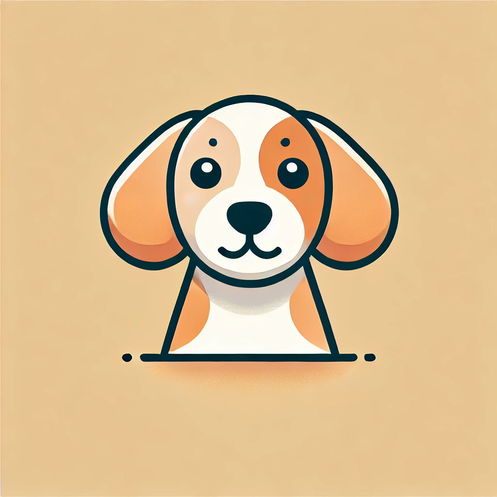 Minimalist Beagle Illustration