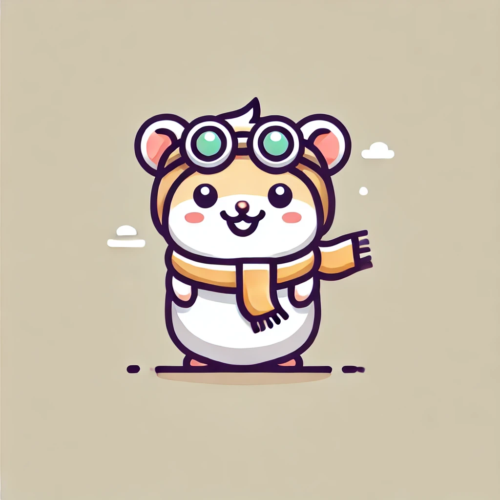 Pilot Hamster Illustration