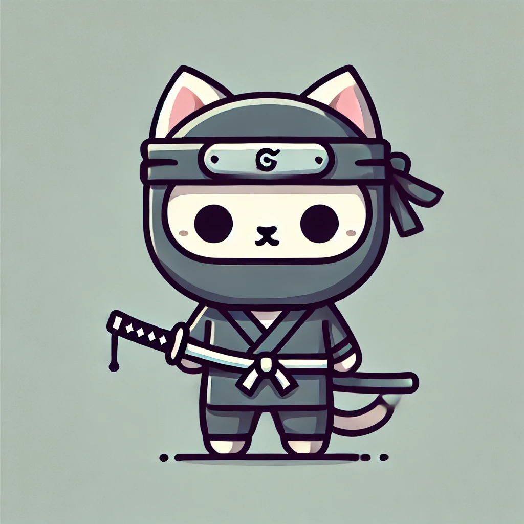 Ninja Cat Illustration