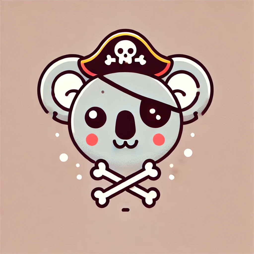 Pirate Koala Illustration